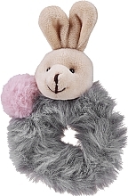 Fragrances, Perfumes, Cosmetics Hair Ties, FA-5658, grey with bunny - Donegal