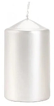 Cylindrical Candle 60x100 mm, pearlescent - Bispol — photo N1