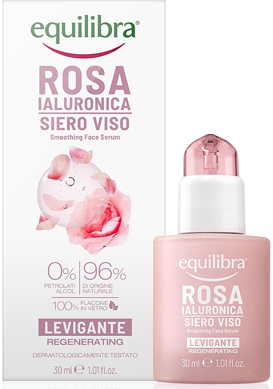 Smoothing Face Serum - Equilibra Rose Smoothing Face Serum — photo N2