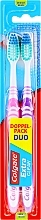 Set "Extra Clean", medium, purple+pink - Colgate Expert Cleaning Medium Toothbrush — photo N1
