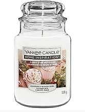 瓶に入った香りのキャンドル - Yankee Candle Home Inspiration Candy Cane Milkshake — photo N1