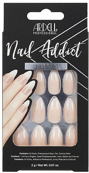 False Nails Set - Ardell Nail Addict Artifical Nail Set French Ombre Fade — photo N1