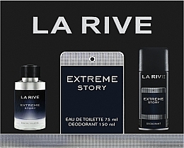 Fragrances, Perfumes, Cosmetics La Rive Extreme Story - Set (edt/75ml + deo/150ml)