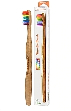 Fragrances, Perfumes, Cosmetics Bamboo Toothbrush, rainbow - The Humble Co. Proud Rainbow Soft Toothbrush