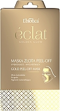 Face Film-Mask "Golden Glow" - L'biotica Eclat Golden Glow Maska Peel-off — photo N1