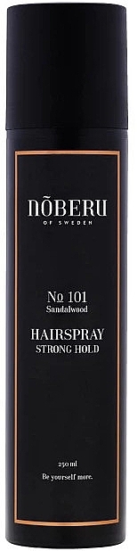 Strong Hold Hair Spray - Noberu of Sweden №101 Sandalwood Hairspray Strong Hold — photo N1