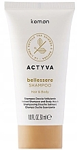 Fragrances, Perfumes, Cosmetics Shower Shampoo-Gel - Kemon Actyva Bellessere Shampoo (mini)