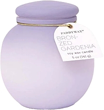 Fragrances, Perfumes, Cosmetics Scented Candle 'Bronze Gardenia' - Paddywax Orb Ombre Glass Candle Purple & Lavender Bronzed Gardenia