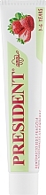 Fluoride Toothpaste "Clinical Kids. Strawberry", 3-6 years - PresiDENT — photo N2