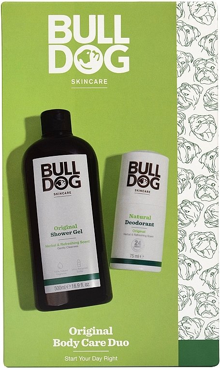 Set - Bulldog Skincare Original Body Care Duo (sh/gel/500ml + deo/75ml) — photo N1