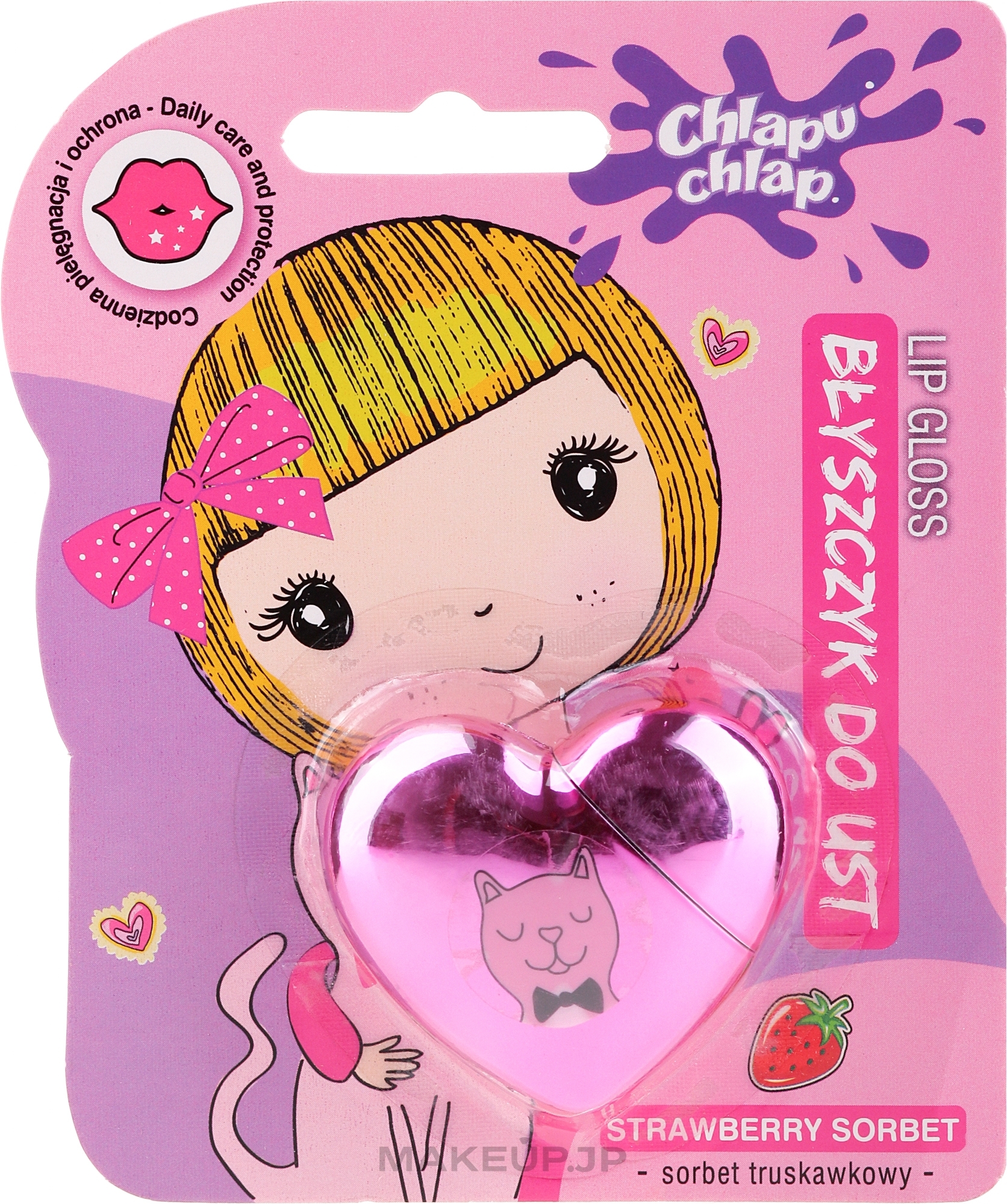 Strawberry Lip Gloss 'Heart' - Chlapu Chlap Lip Balm — photo 10 ml