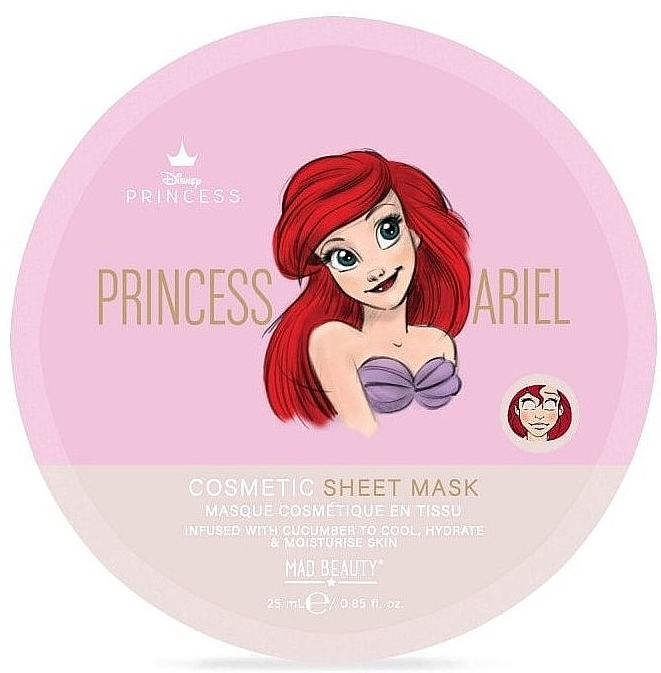 Moisturizing Sheet Mask - Mad Beauty Pure Princess Sheet Mask Ariel — photo N3