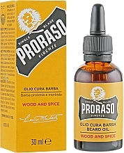 Beard Oil - Proraso Wood and Spice Smooth and Protect Oil — photo N2