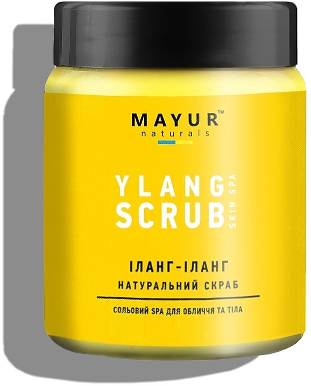 Natural Face & Body Salt Scrub "Ylang-Ylang & Lemon" - Mayur — photo N1