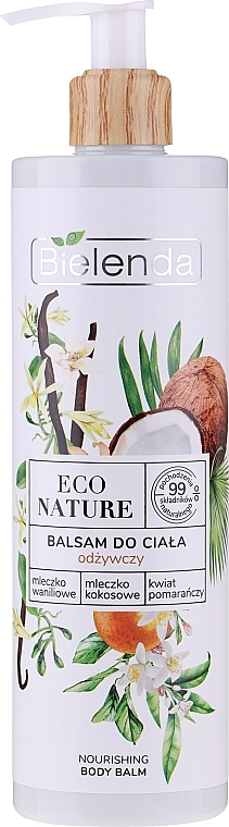 Nourishing Body Lotion - Bielenda Eco Nature Vanilla Milk, Coconut Milk, Orange Blossom Nourishing Body Lotion — photo N5