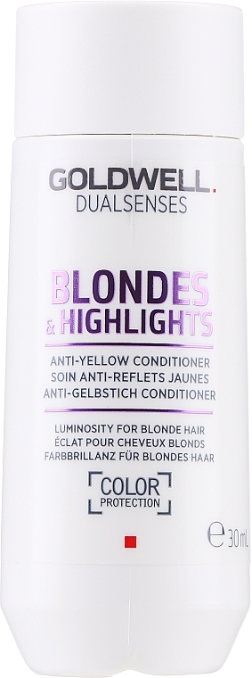 Anti-Yellow Conditioner for Blonde Hair - Goldwell Dualsenses Blondes & Highlights Anti-Yellow Conditioner — photo N1