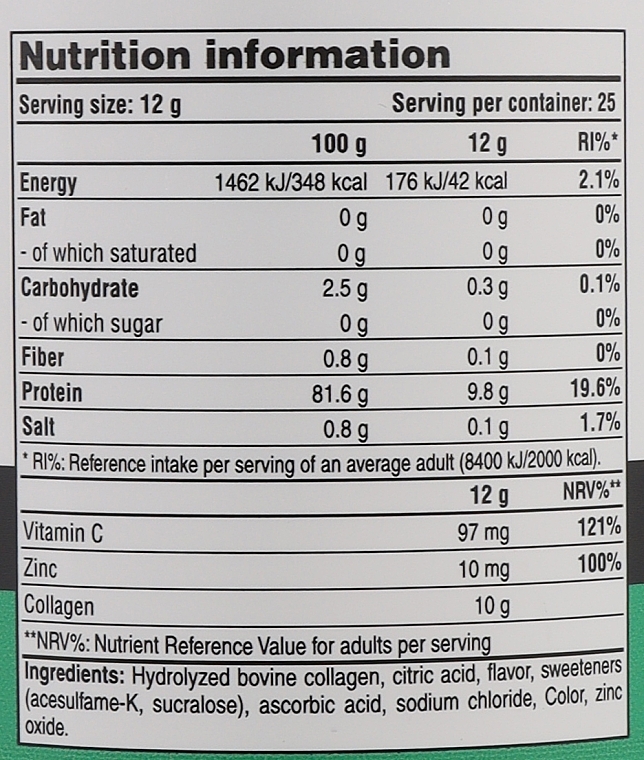 Watermelon Flavored Collagen + Vitamin C and Zinc - PureGold Beef Collagen Watermelon Sorbet — photo N4