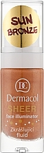 Fragrances, Perfumes, Cosmetics Perfecting Moisturizing Illuminator with Bronzing Effect - Dermacol Sheer Face Illuminator
