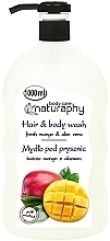 Fragrances, Perfumes, Cosmetics Fresh Mango & Aloe Vera Hair & Body Wash - Naturaphy Fresh Mango & Aloe Vera Hair & Body Wash