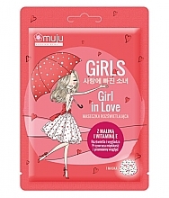 Fragrances, Perfumes, Cosmetics Facial Sheet Mask - Muju Girl In Love Mask