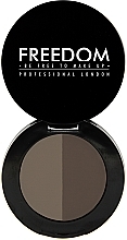 Fragrances, Perfumes, Cosmetics Dual Brow Powder - Freedom Makeup London Duo Eyebrow Powder