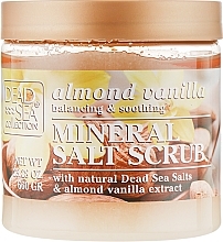 Fragrances, Perfumes, Cosmetics Body Scrub with Dead Sea Minerals, Almond Oil & Vanilla - Dead Sea Collection Almond Vanilla Mineral Salt Scrub