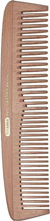 Wooden Comb, 18 cm, 1801-W B - Titania — photo N1