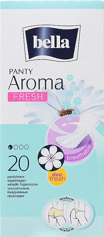 Pantiliners Panty Aroma Fresh, 20 pcs - Bella — photo N1