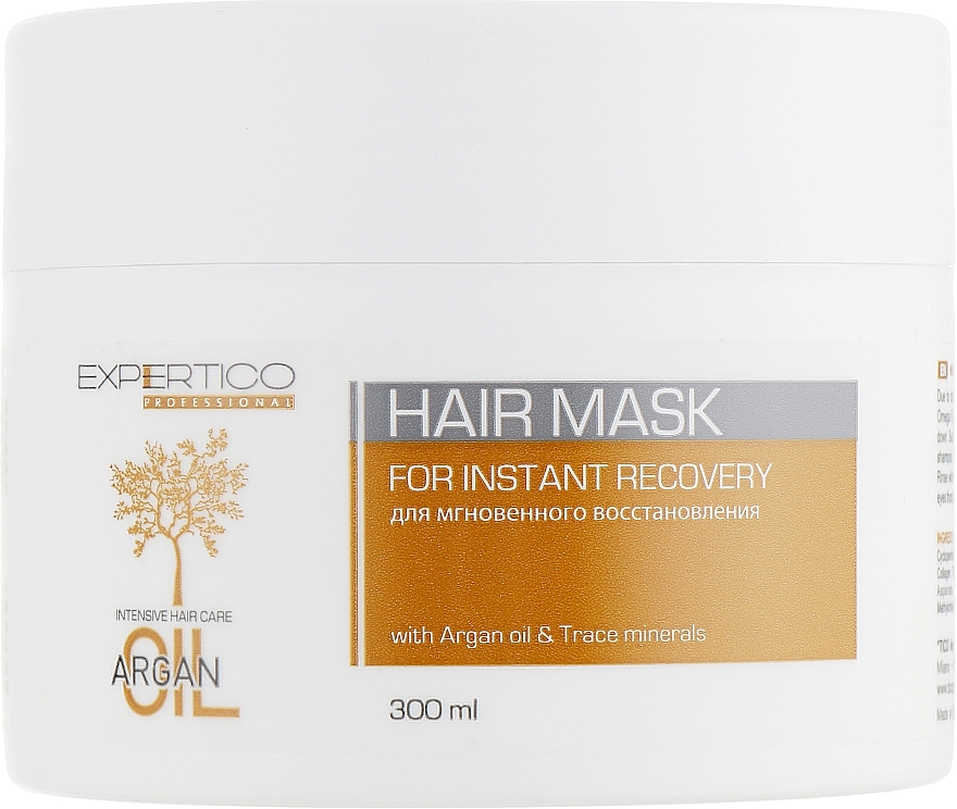 Hair Mask - Tico Professional Expertico Argan Oil Hair Mask — photo N1