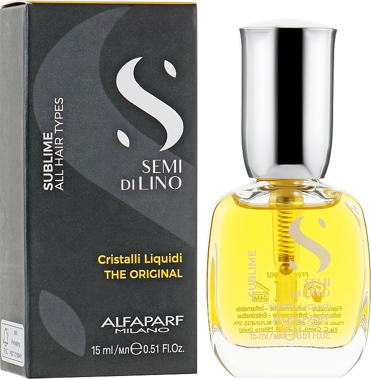 Liquid Hair Crystals - Alfaparf Semi di Lino Sublime Cristalli Liquidi — photo N3