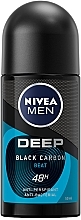 Fragrances, Perfumes, Cosmetics Men Roll-On Deodorant - Nivea Men Deep Black Carbon Beat Anti-Perspirant Roll-On