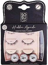 Lash Set 10-14 mm + glue - Sosu by SJ Hidden Agenda Undectectable Lashes — photo N1