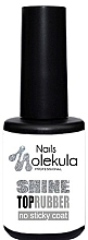 No Wipe Rubber Top Coat - Nails Molekula Top Rubber Shine No Sticky Coat — photo N2