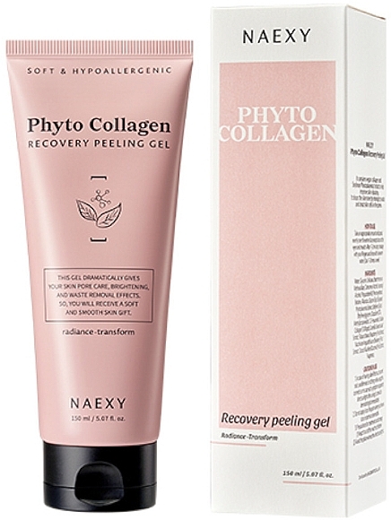 フィトコラーゲン配合の顔用ピーリングジェル - Naexy Phyto Collagen Recovery Peeling Gel — photo N1