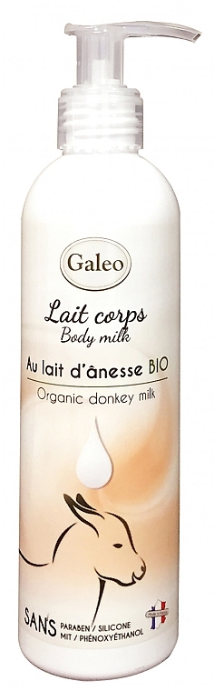 Set - Galeo Organic Donkey Milk Scincare Set (sh/gel/250ml + b/milk/250ml + h/cr/75ml) — photo N4