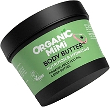 Fragrances, Perfumes, Cosmetics Avocado & Shea Nourishing and Moisturizing Body Butter - Organic Mimi Body Butter Nutrition & Hydrating Avocado & Shea