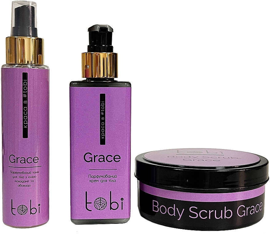 Set - Tobi Grace (b/scr/250ml + b/cr/200ml + b/ton/100ml) — photo N2