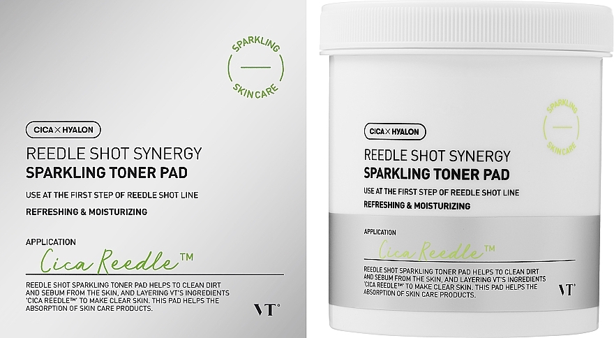 Smoothing Face Pads - VT Cosmetics Reedle Shot Synergy Sparkling Toner Pad — photo N1