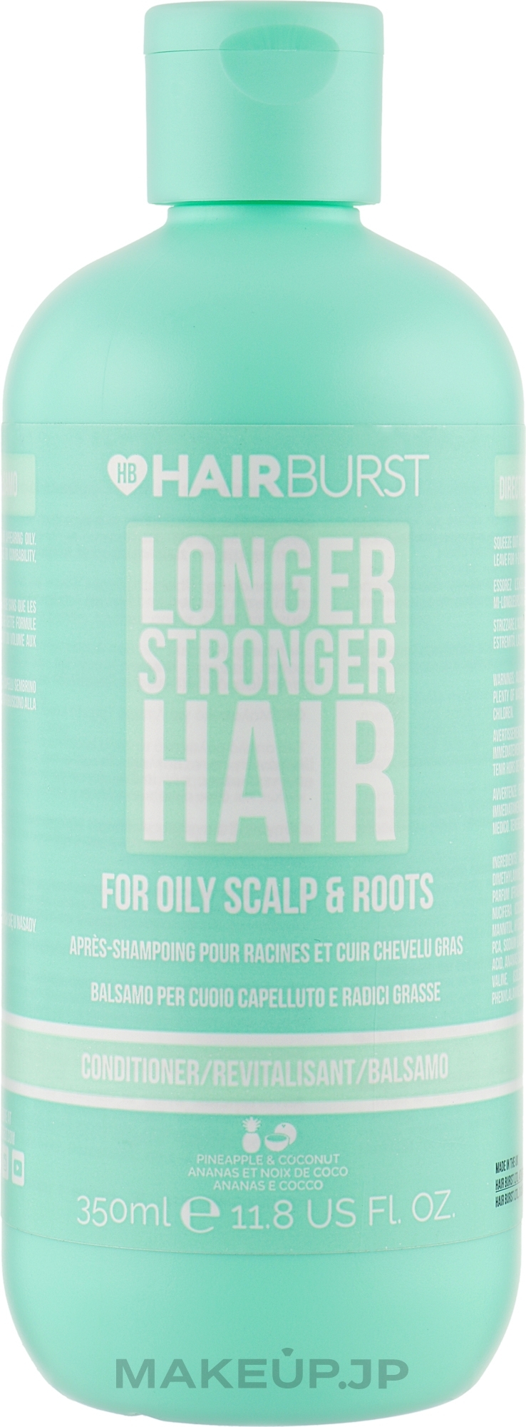 Conditioner for Oily Scalp - Hairburst Long And Healthy Conditioner For Oily Scalp & Roots — photo 350 ml