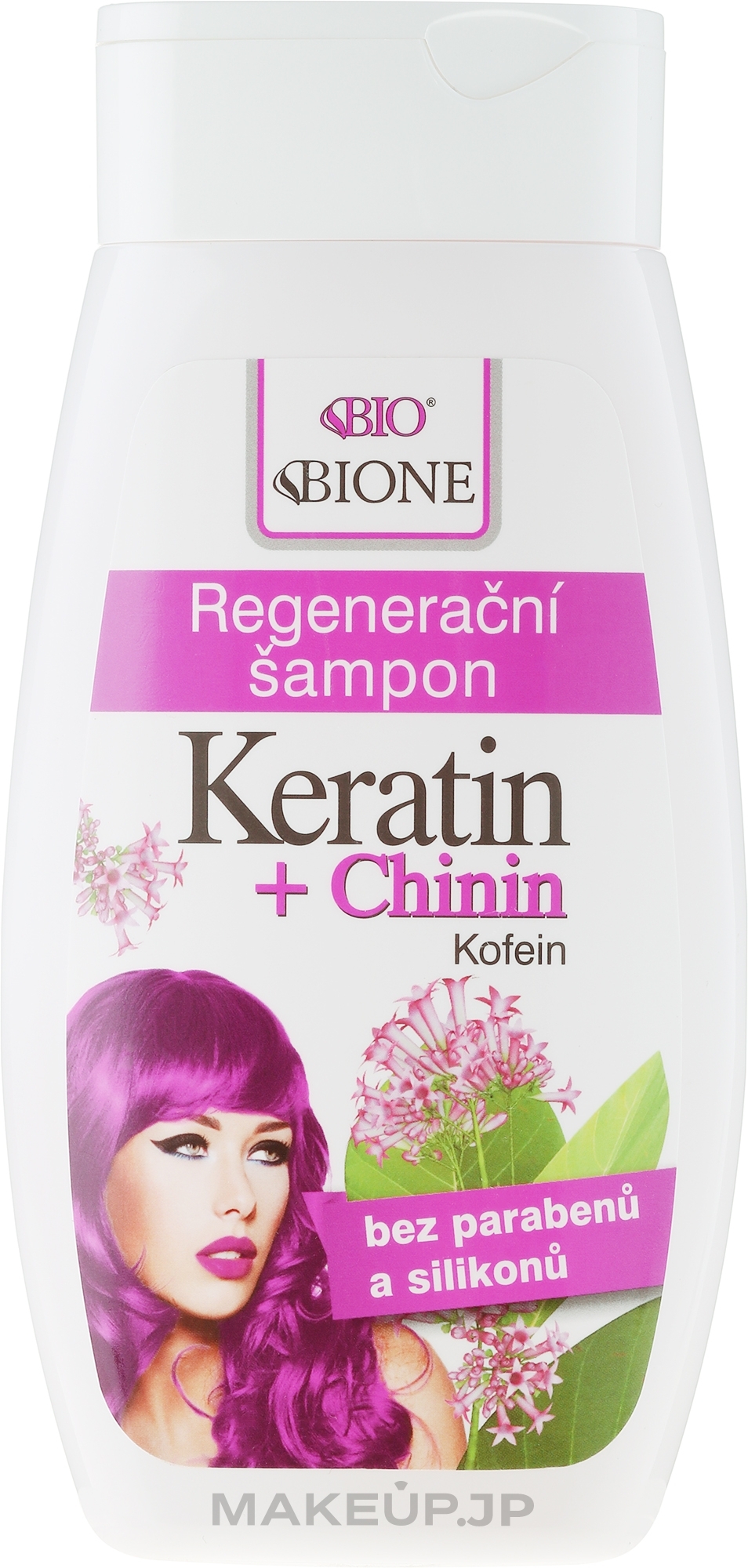 Repair Hair Shampoo - Bione Cosmetics Keratin + Quinine Regenerative Shampoo — photo 260 ml