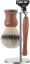 Fragrances, Perfumes, Cosmetics Shaving Set - Acca Kappa Natural Style Set Brown