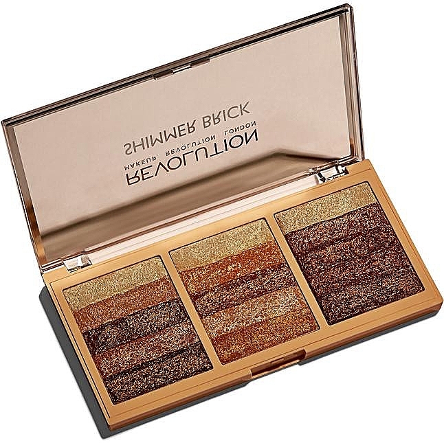 Face Shimmer Palette - Makeup Revolution Shimmer Brick Palette — photo N1