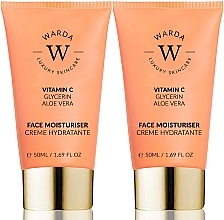 Fragrances, Perfumes, Cosmetics Set - Warda Glow Boost Vitamin C Face Moisturizer (face/cr/2x50ml)