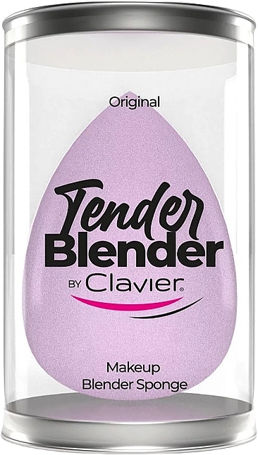 Makeup Sponge, lilac - Clavier Tender Blender Super Soft — photo N1