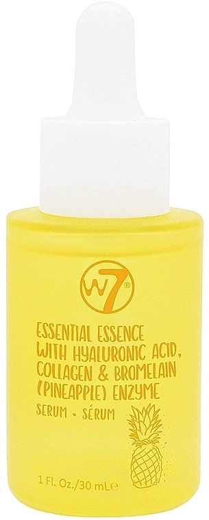 Rejuvenating Face Serum - W7 Essential Essence With Hyaluronic Acid Collagen Bromelain Enzyme Serum — photo N1