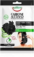 Charcoal Face Sheet Mask - Equilibra Active Charcoal Detox Tissue Face Mask — photo N1