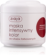 Fragrances, Perfumes, Cosmetics Color-Treated Hair Mask "Intense Color" - Ziaja Mask 