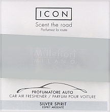 Car Perfume - Millefiori Milano Icon Classic Silver Spirit Car Air Freshener — photo N1