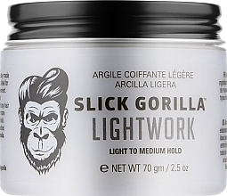 Medium Hold Hair Styling Clay - Slick Gorilla Lightwork — photo N1