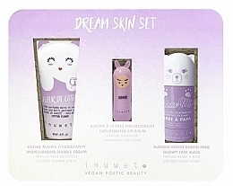 Set - Inuwet Dream Skin Set (lip/balm/3.5 g + h/cr/60 ml + f/mask/30 ml) — photo N1